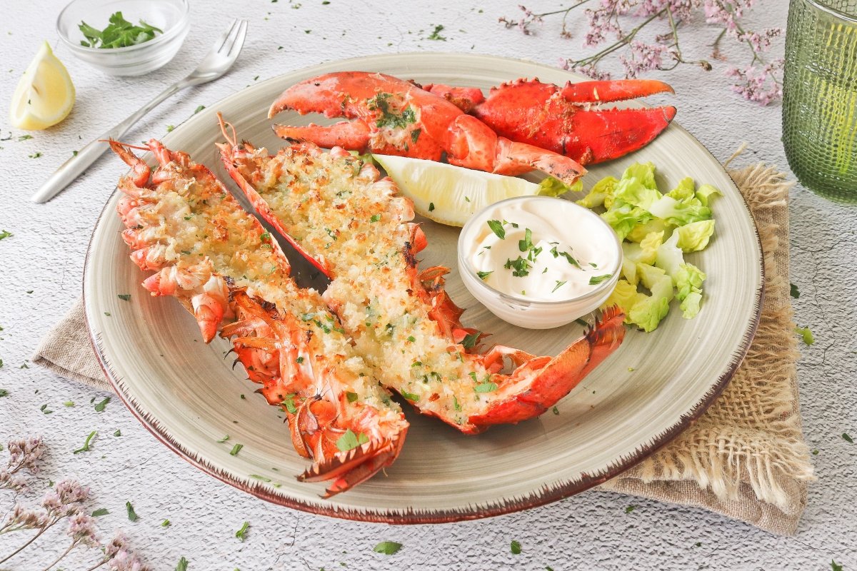 Bogavante al horno