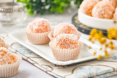 Bolitas de zanahoria y coco