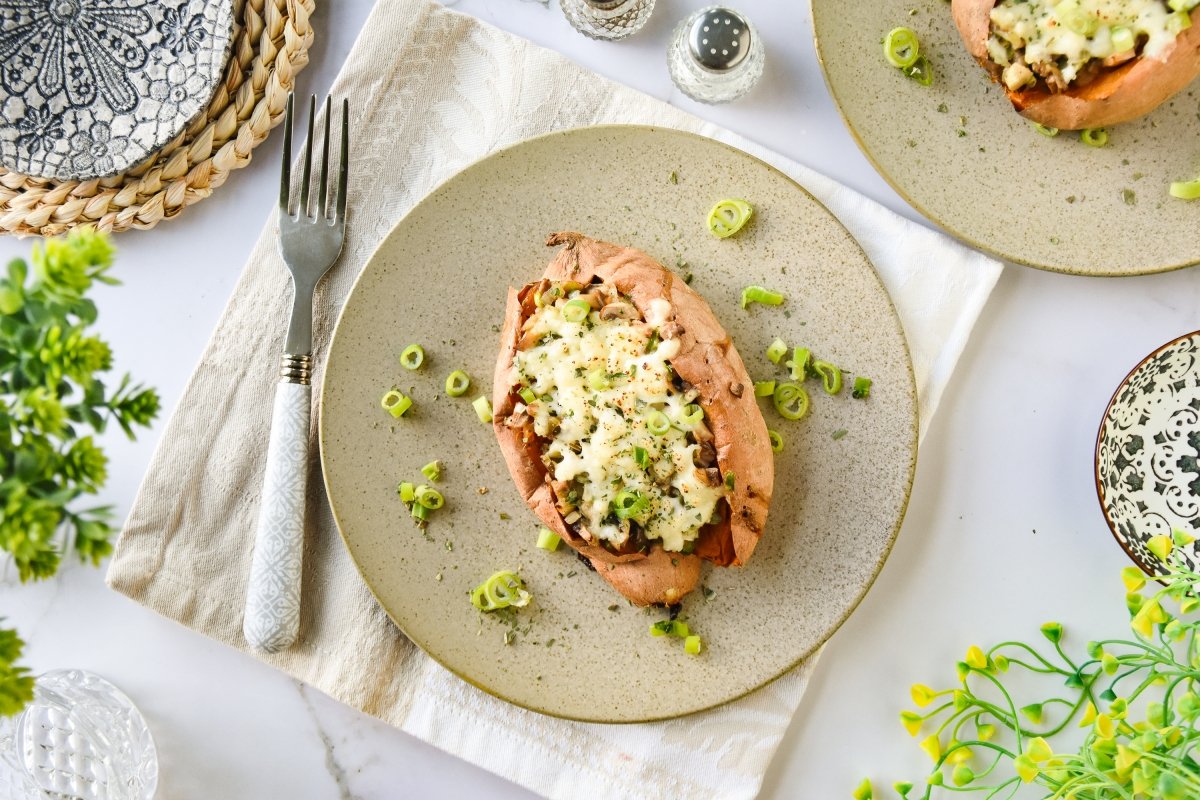 Boniato relleno casero