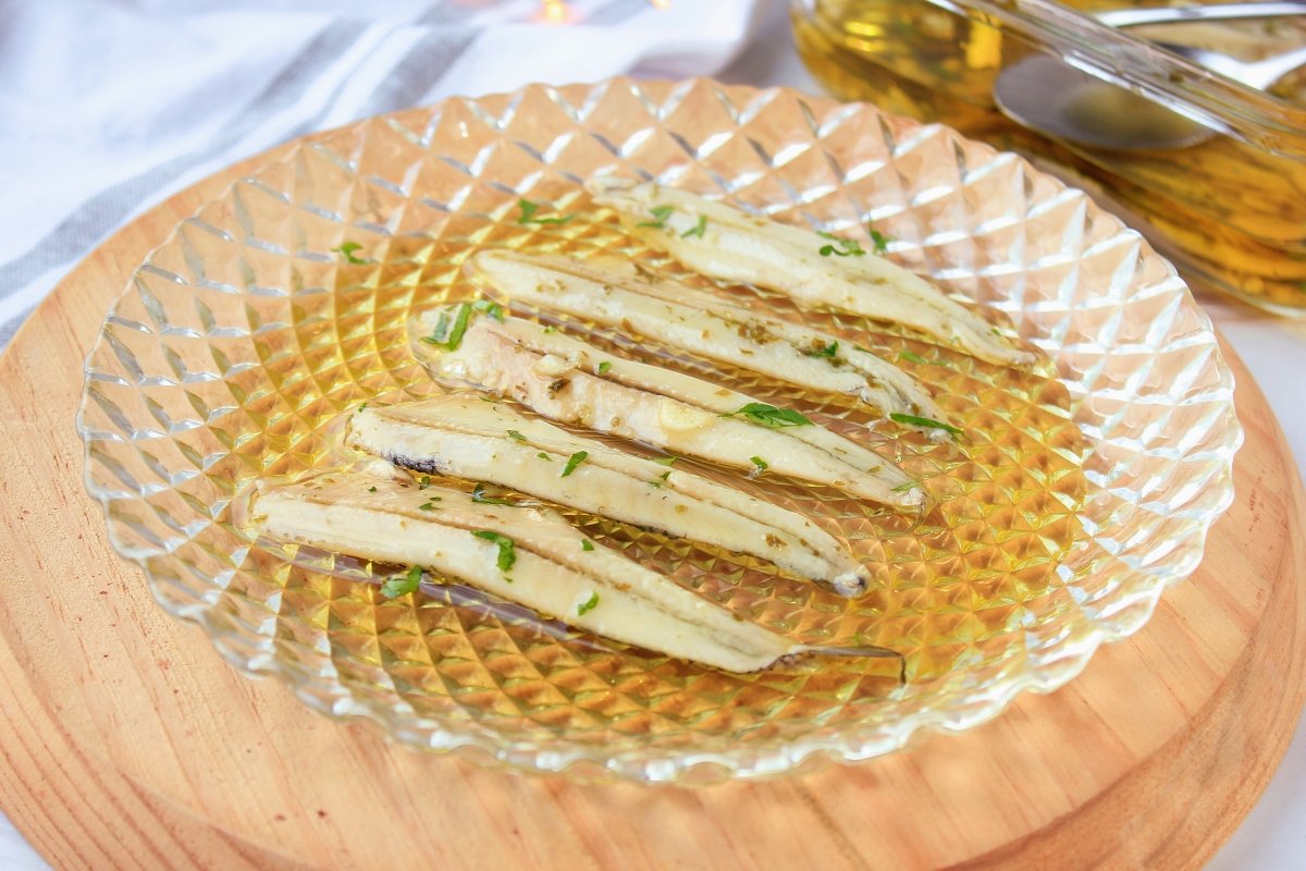 Boquerones con papas