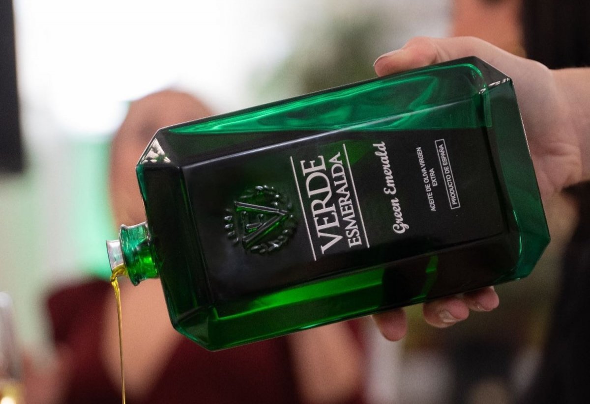 Botella de aceite de oliva virgen extra Verde Esmeralda