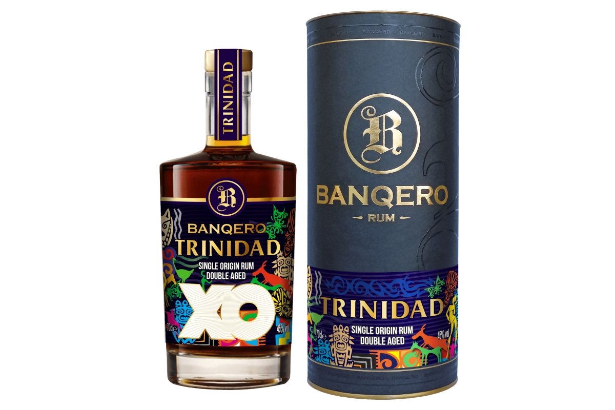 Botella del ron selecto Banqero XO Trinidad