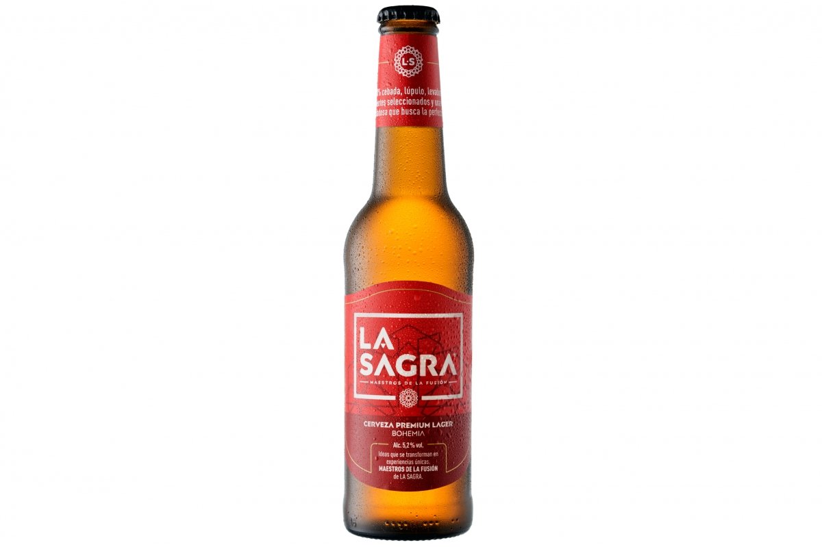 Botellín de cerveza La Sagra Premium Lager