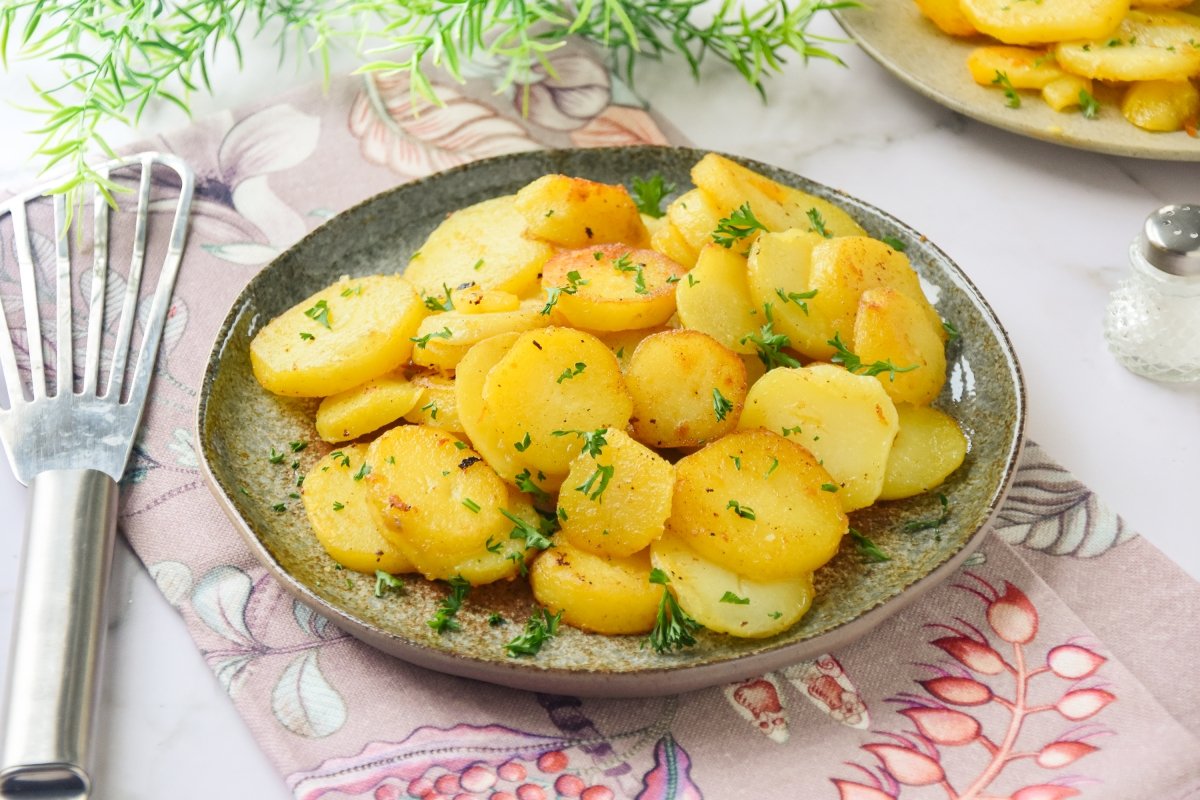 Bratkartoffeln listas para comer