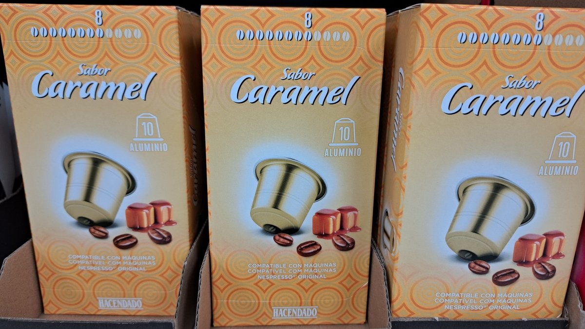 Café en cápsula sabor Caramel Hacendado