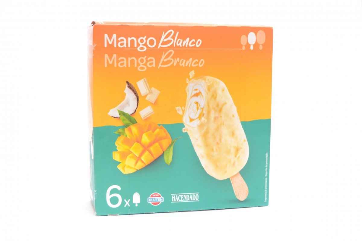 Caja de helados Mango Blanco de Mercadona