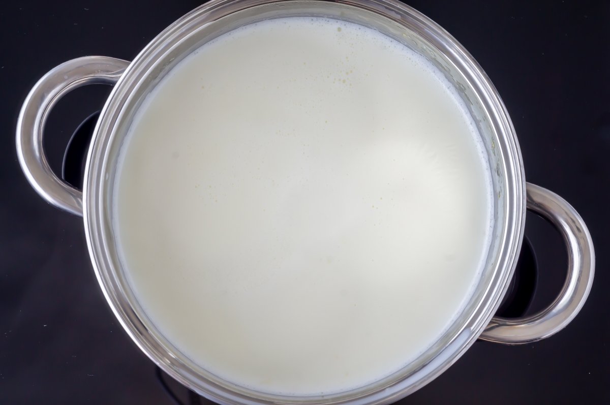 Calentar la leche del khir