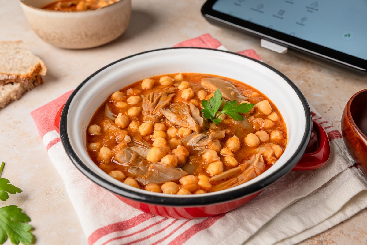 Callos veganos con y sin Thermomix