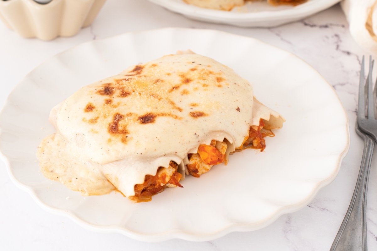 Canelones de atún listos para servir
