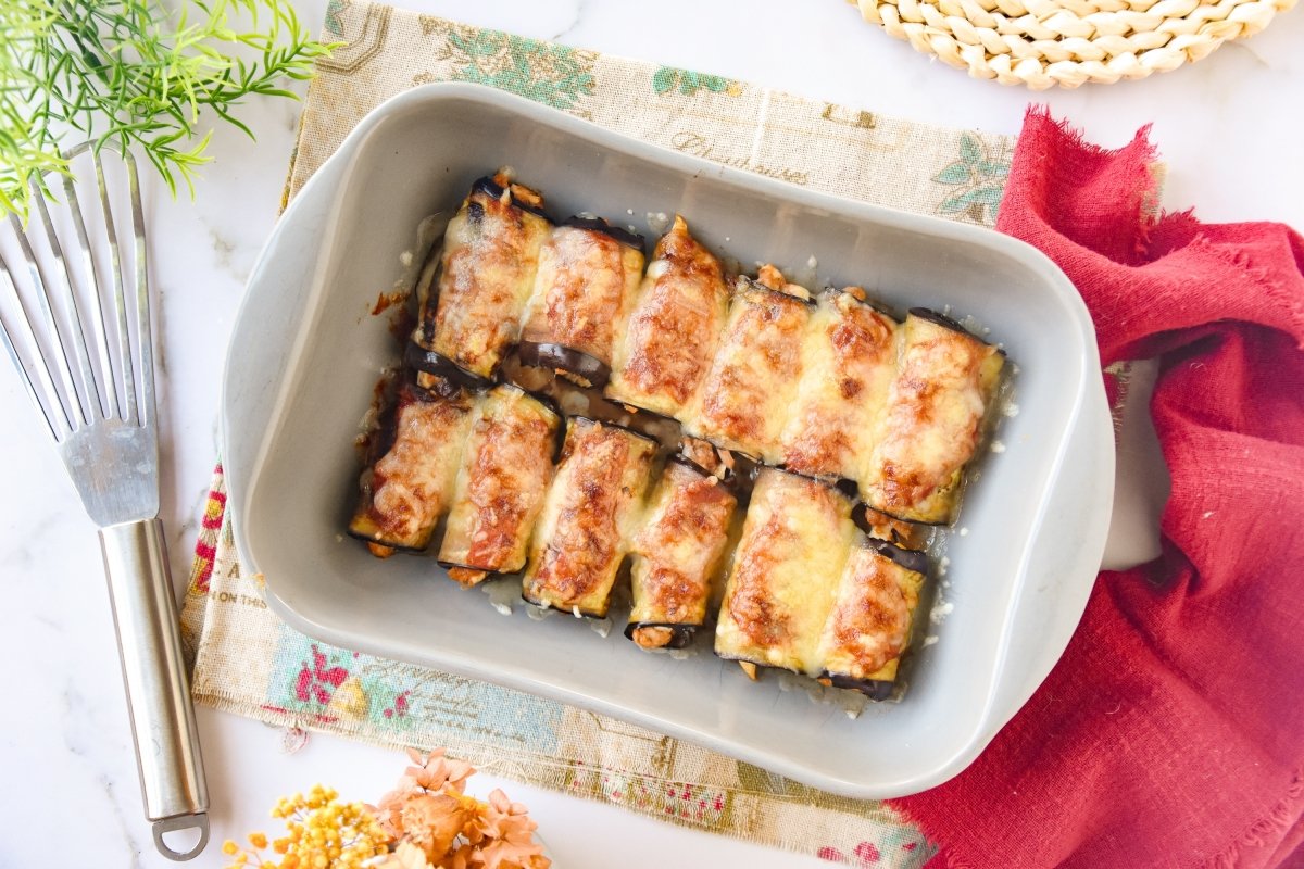 Canelones de berenjena caseros