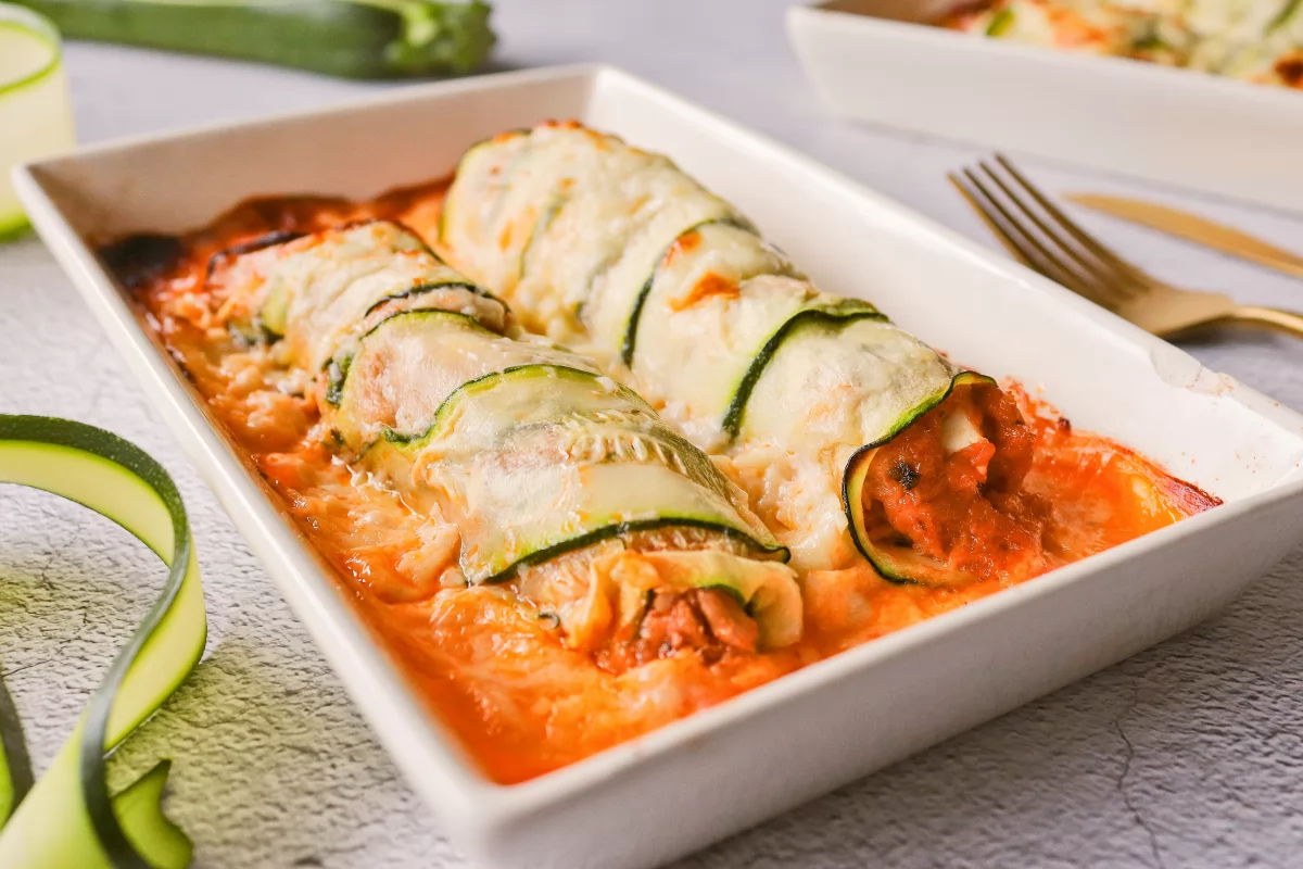 Canelones de calabacín caseros