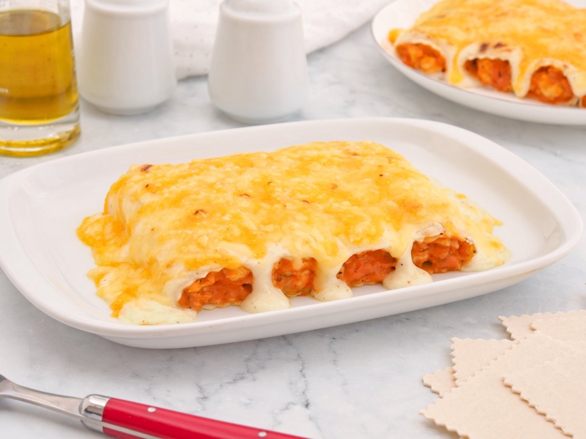 Canelones de pollo