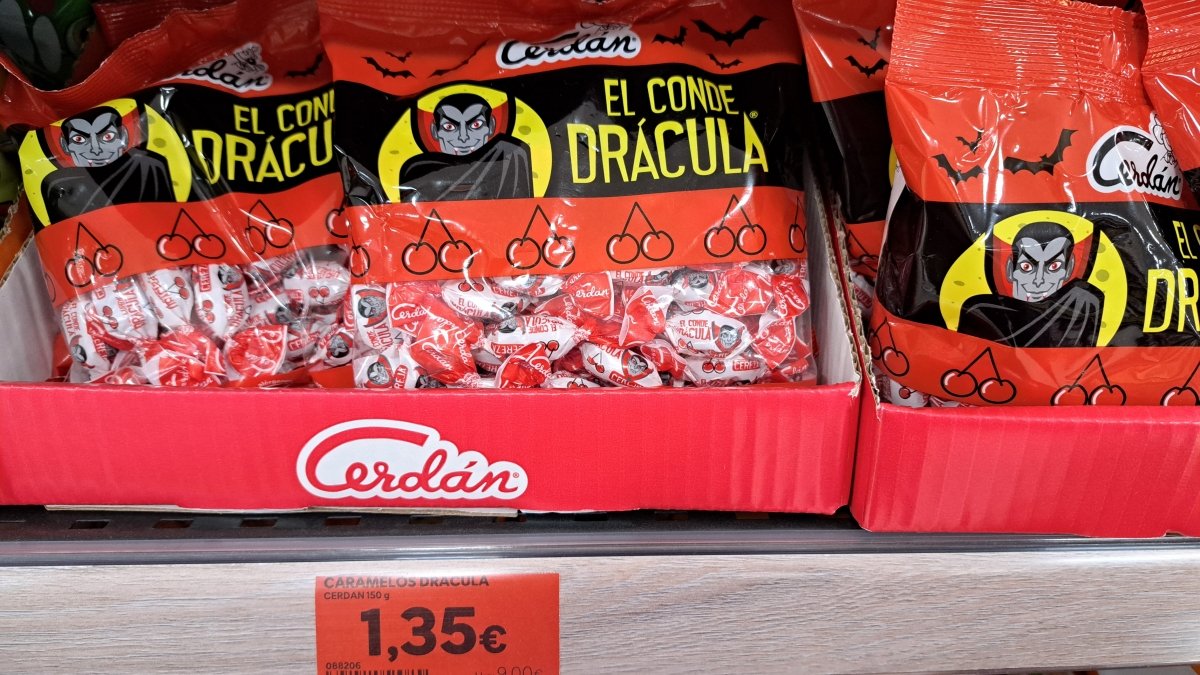 Caramelos El Conde Drácula sabor cereza Cerdán