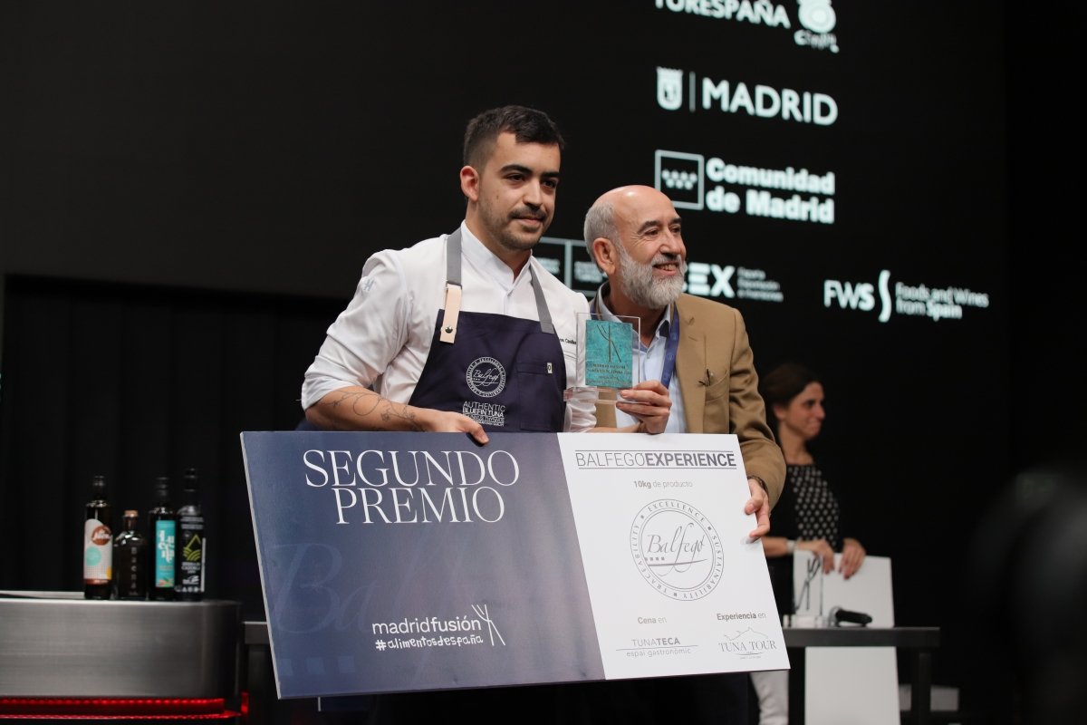 Carlos Casillas de Barro recoge el segundo premio de cocinero revelación Madrid Fusión 2024