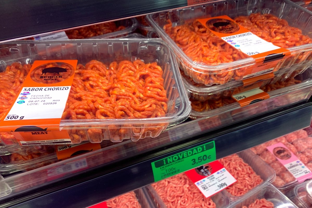 Carne picada con sabor chorizo novedad de Mercadona