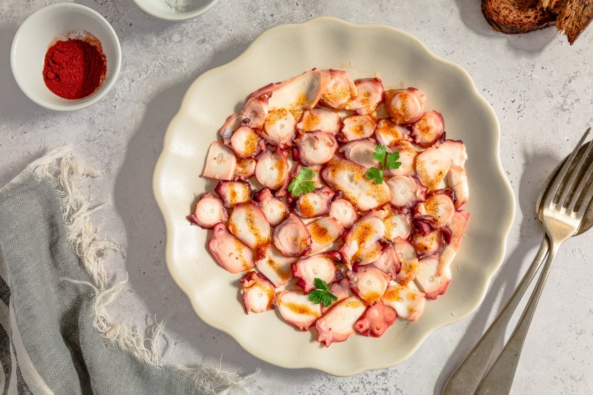 Carpaccio de pulpo casero