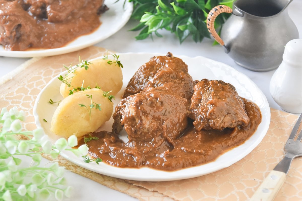 Carrilleras de cerdo en Crock Pot listas para comer