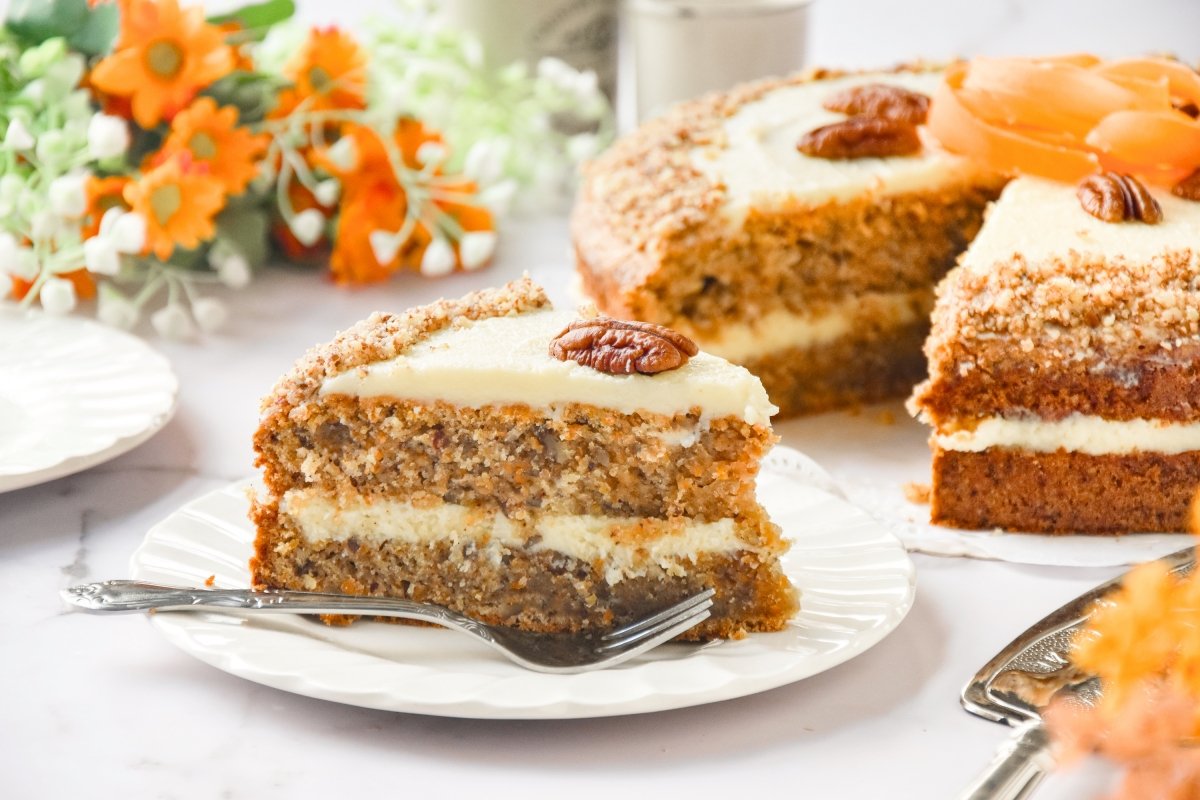 Carrot cake lista para comer
