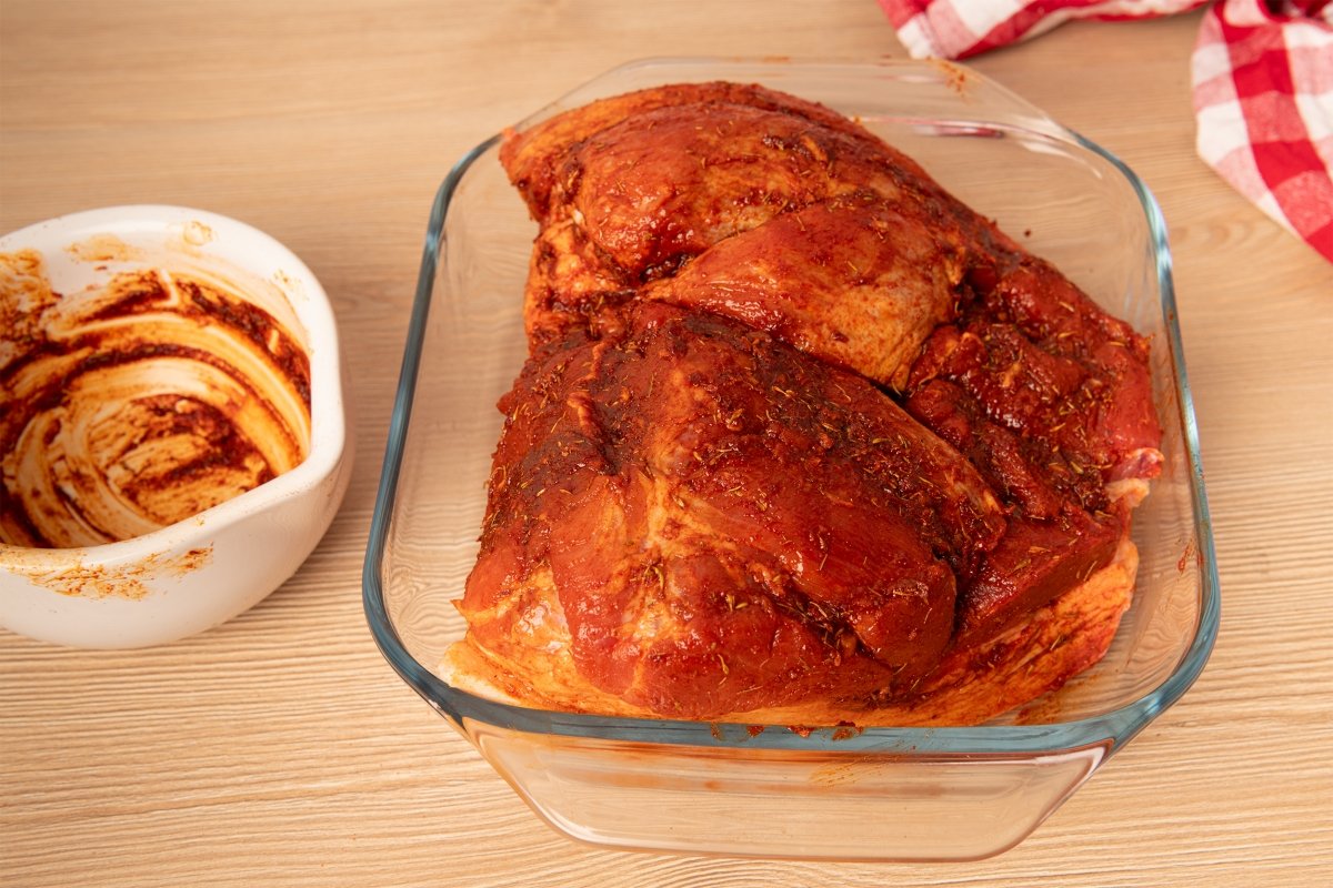 Cerdo adobado para hacer pulled pork en Crock Pot