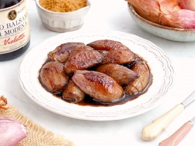 Chalotas caramelizadas