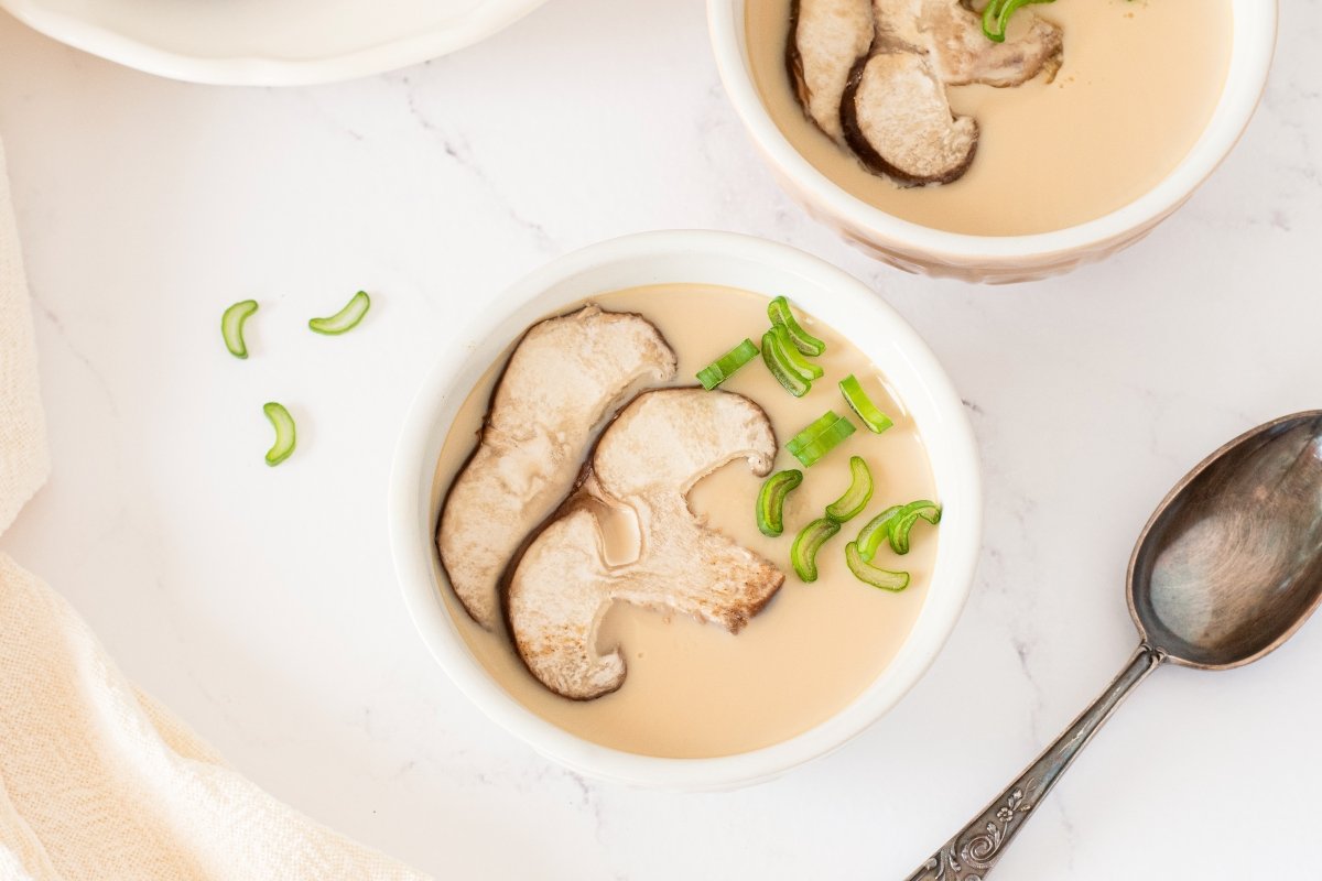 Chawanmushi listo para servir