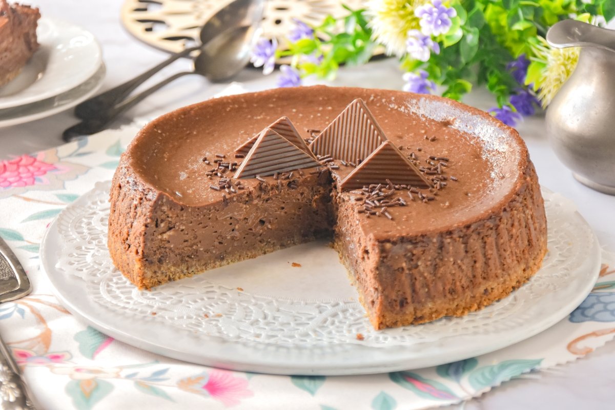 Cheesecake de chocolate o tarta de queso y chocolate