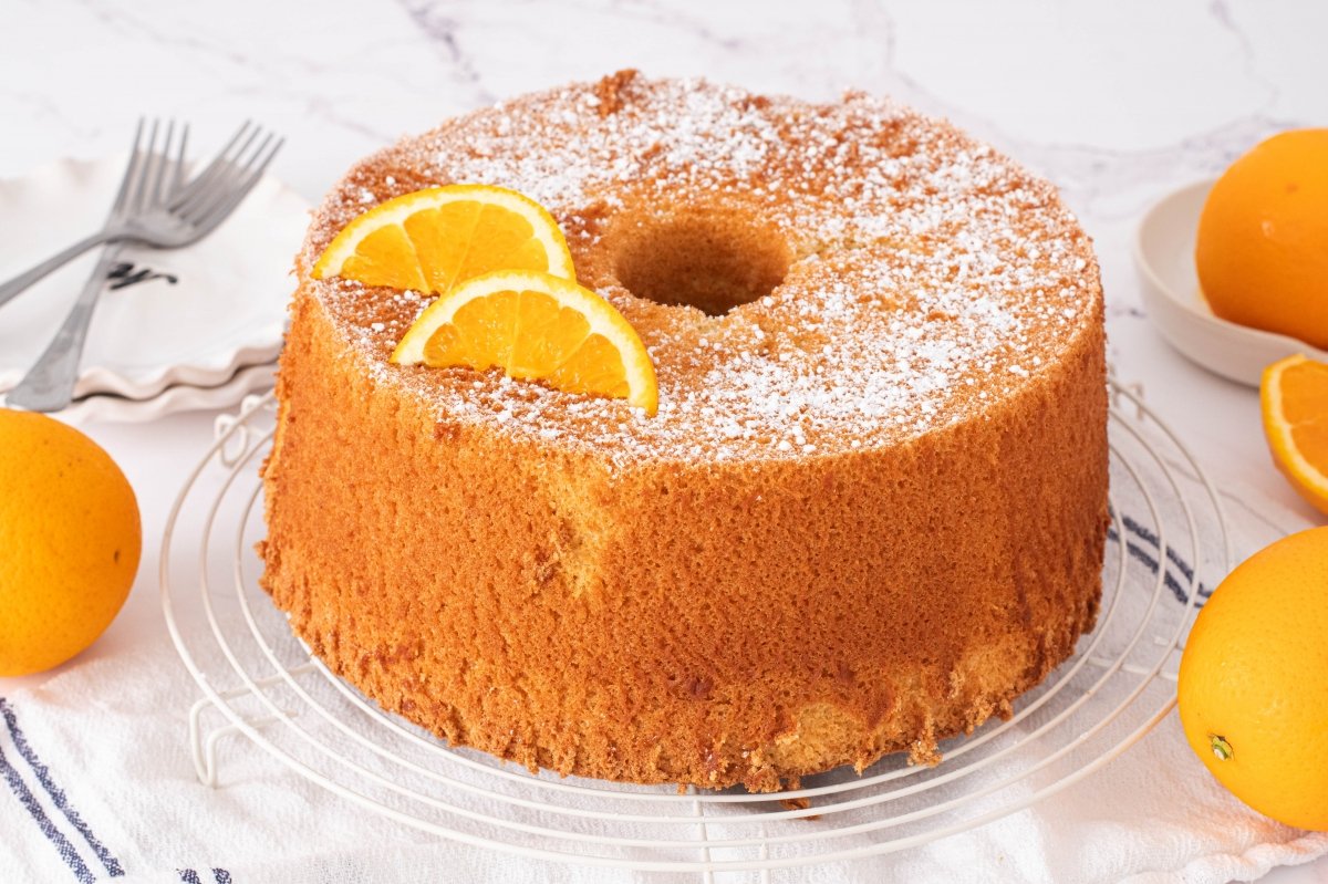 Chiffon cake de naranja