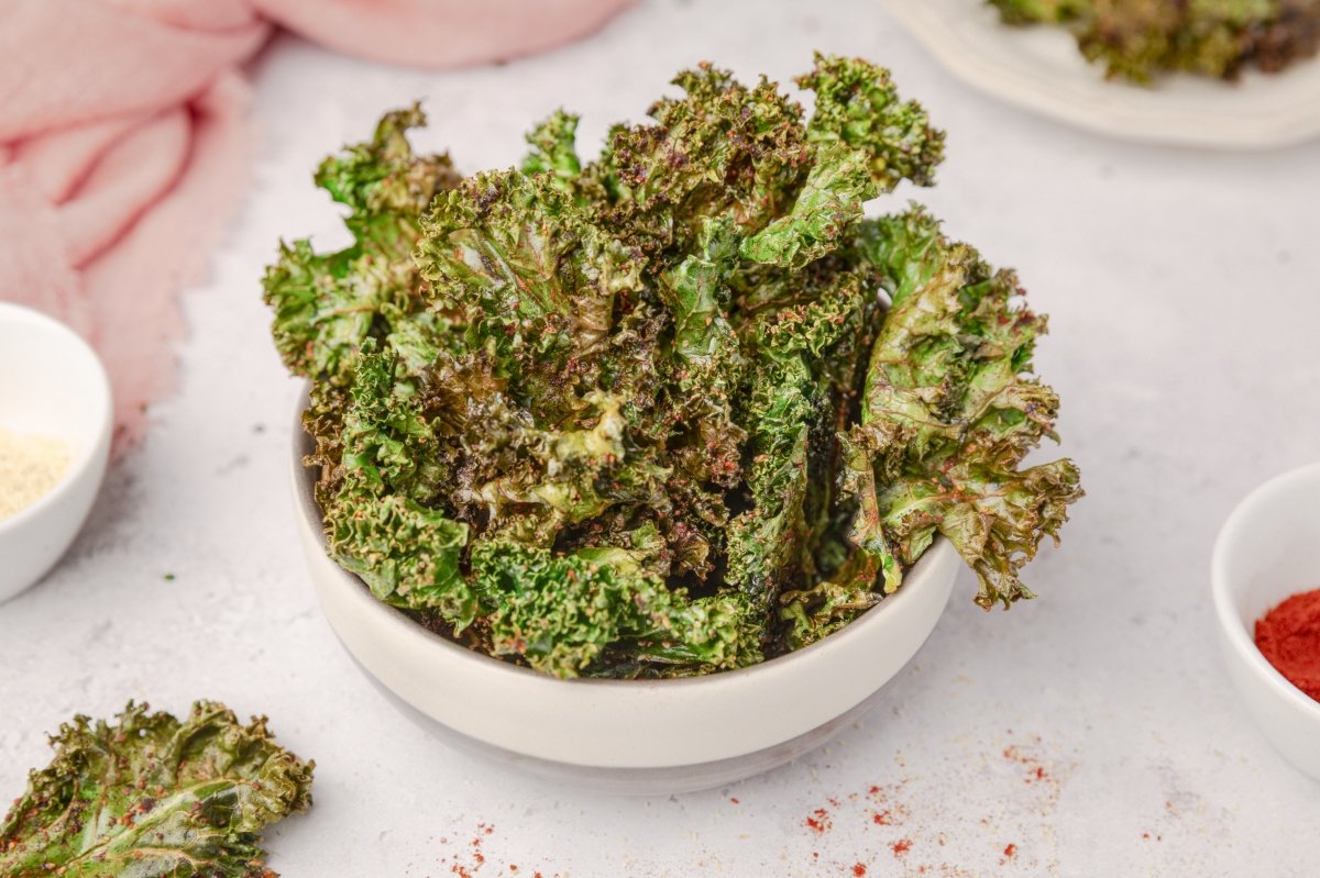 Chips de kale al horno