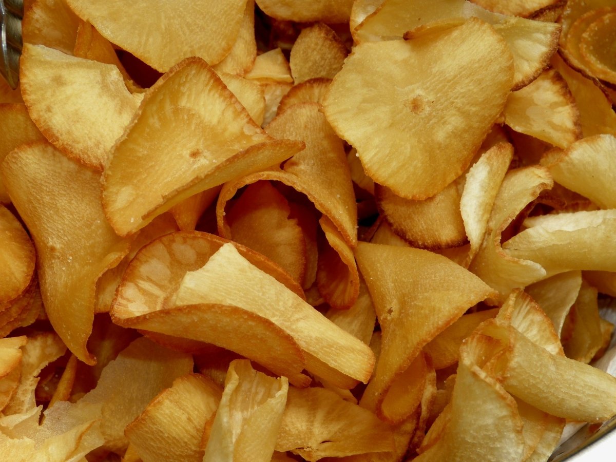 Chips de yuca frita