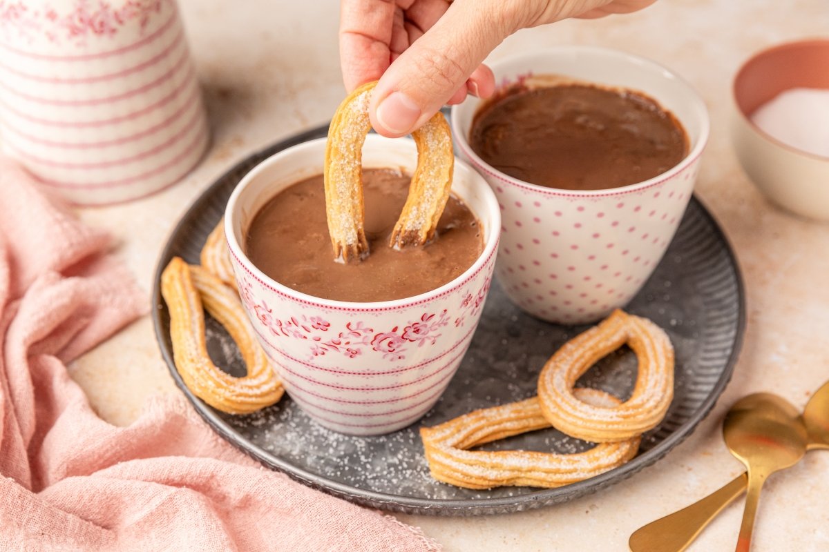 Chocolate a la taza en Thermomix servido