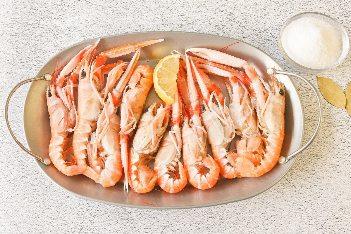 Cigalas congeladas listas para cocer