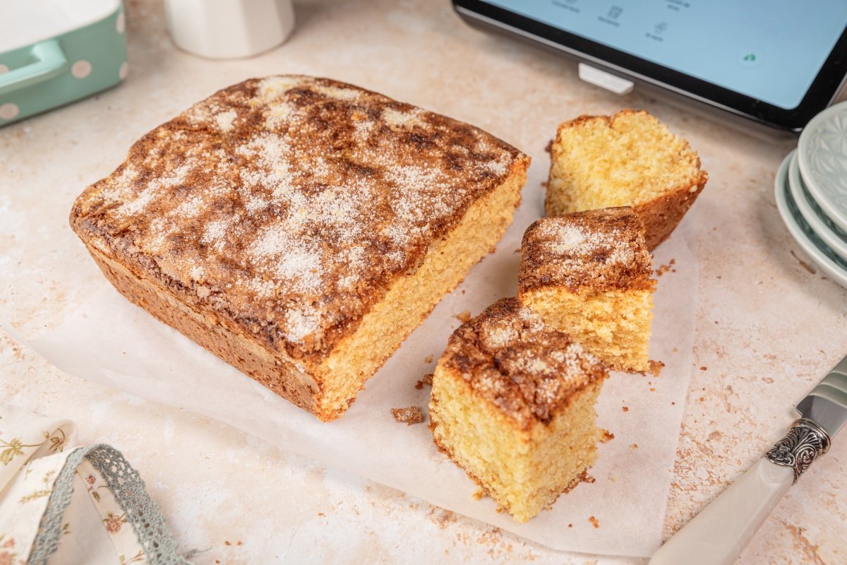 Coca de llanda en Thermomix cortada