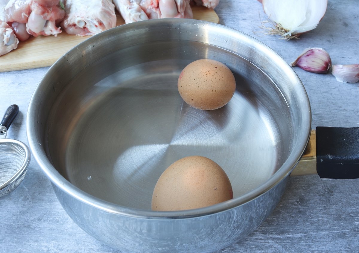 cocer los huevos pavo en pepitoria