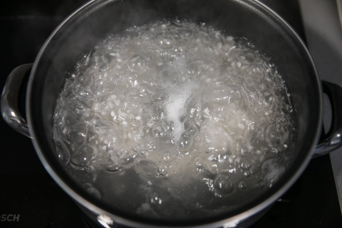 Cociendo el arroz inflado