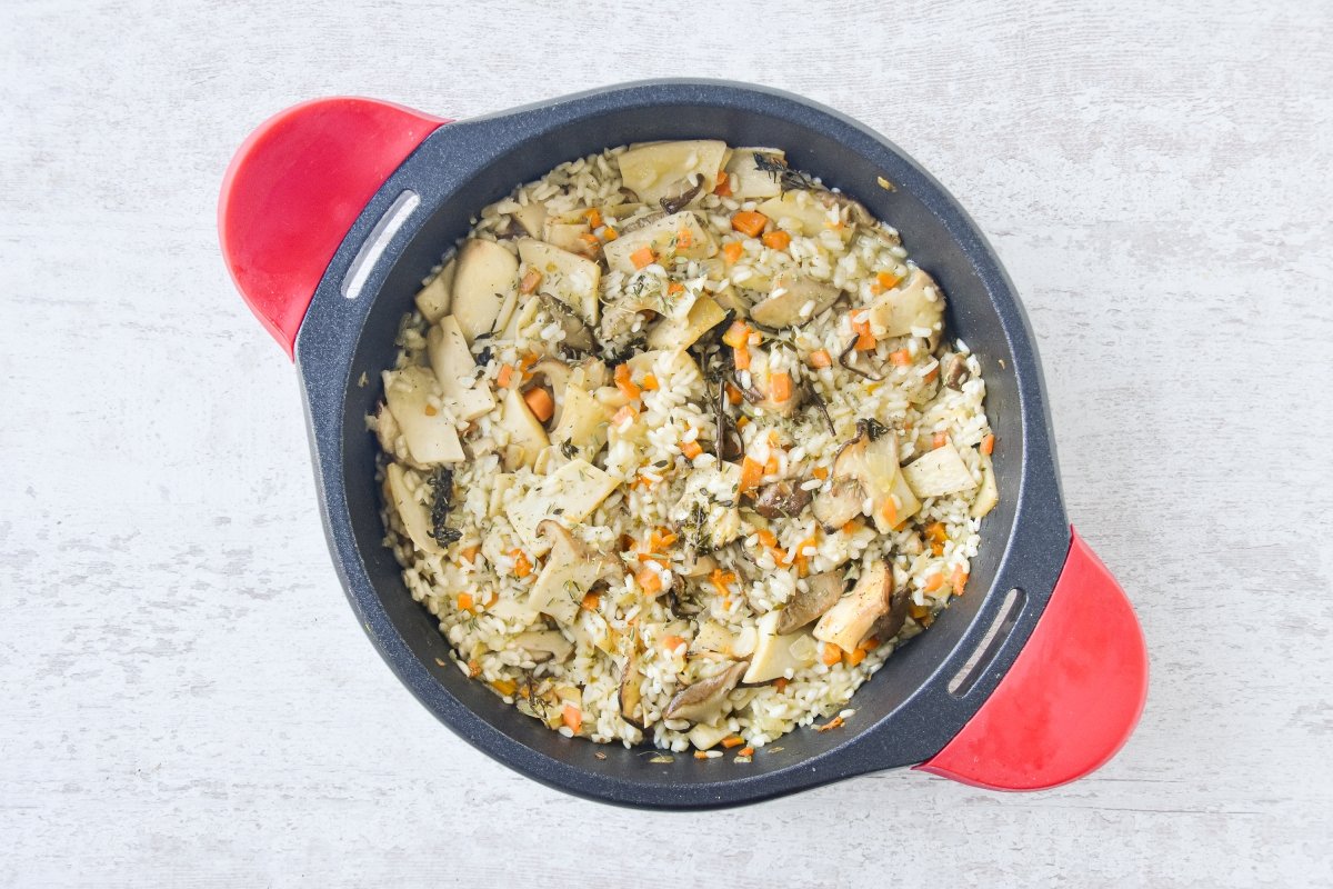 Cocinamos el arroz con boletus