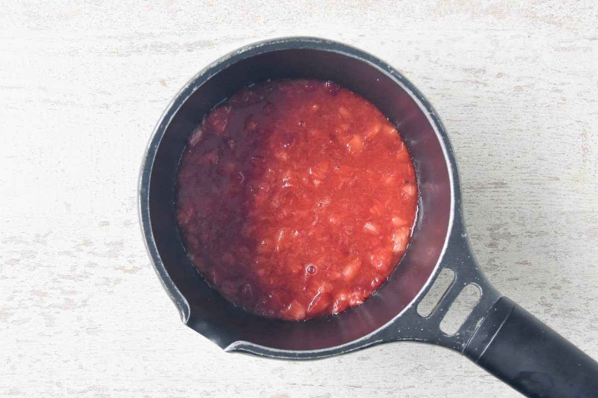 Cocinamos el coulis durante 10 minutos