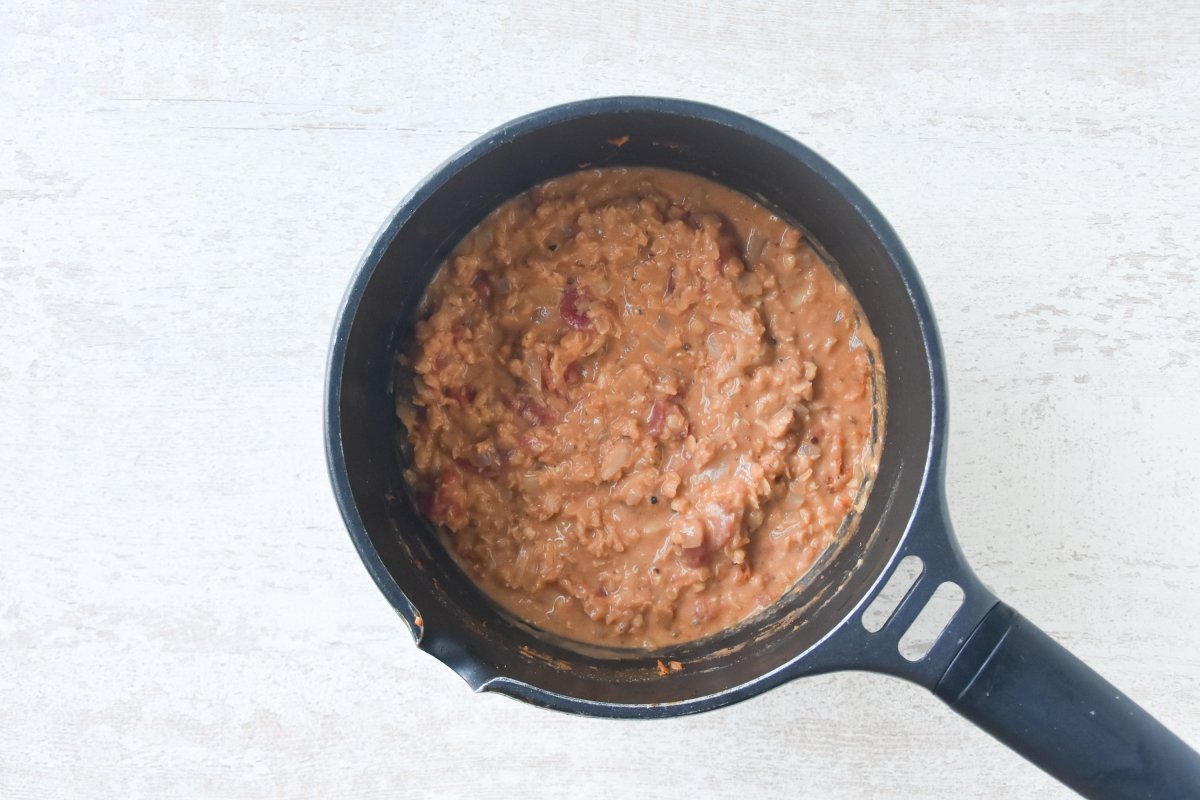 Cocinamos el dhal de lentejas 10 minutos