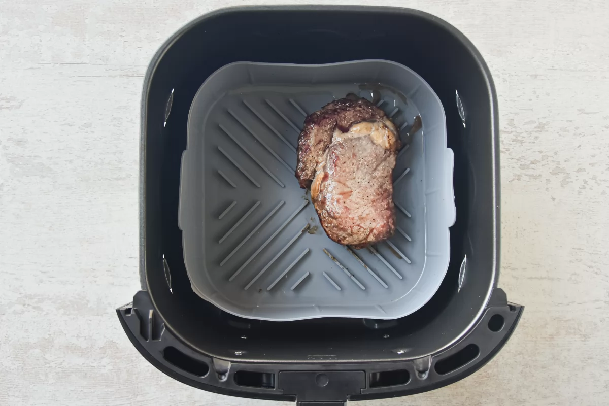 Filete de ternera en freidora de aire 10 Cocinamos el filete 5 minutos más