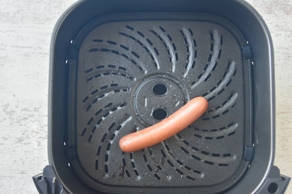 Perritos calientes en freidora de aire 4 Cocinamos el frankfurt