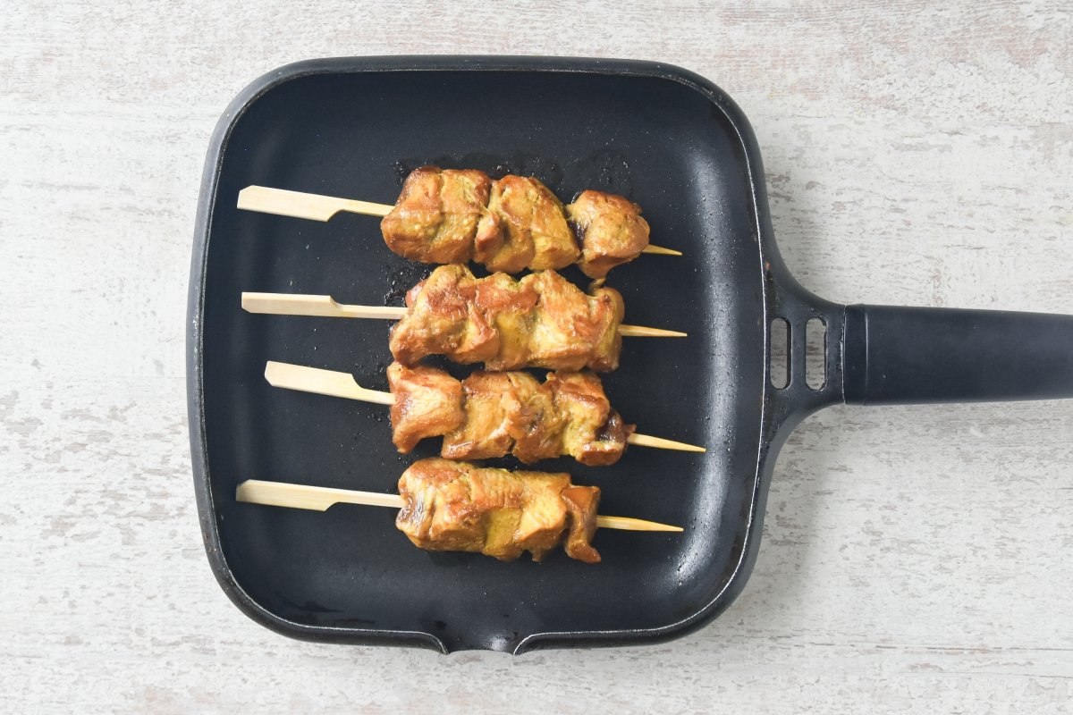 Cocinamos el pollo en la sartén