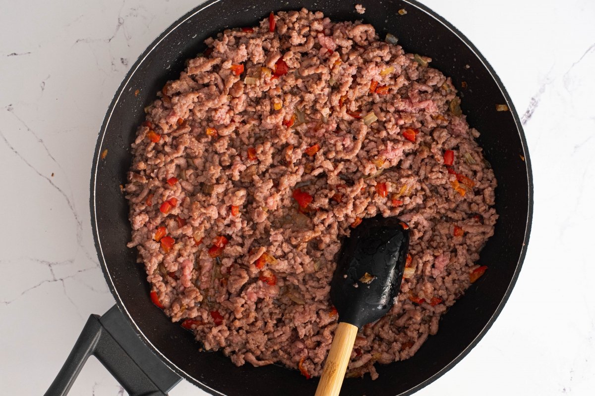 Cocinamos la carne picada del Sloppy Joe