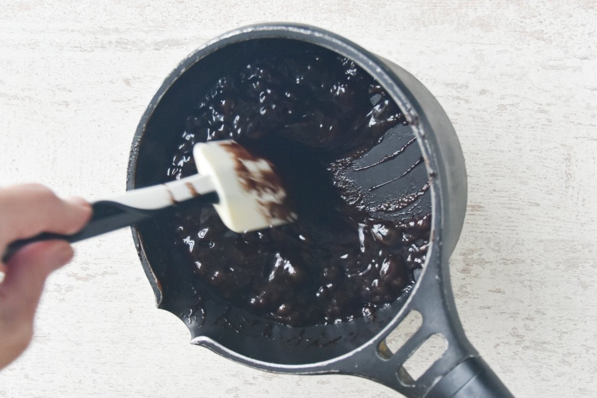 Cocinamos la mezcla de los brigadeiros