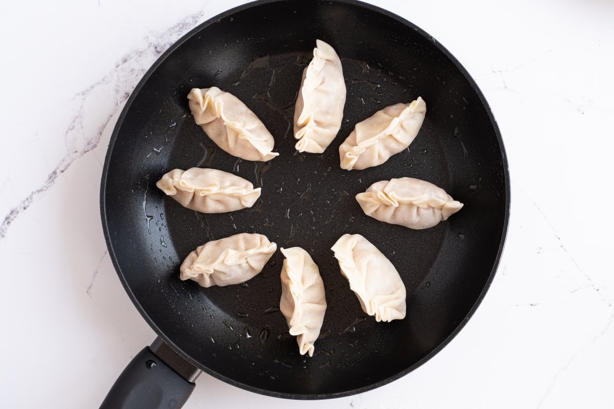 Cocinamos las gyozas de cerdo