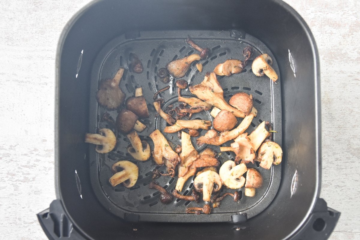 Cocinamos las setas en la freidora de aire