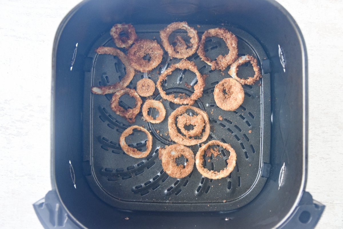 Cocinamos los aros de cebolla en la freidora de aire