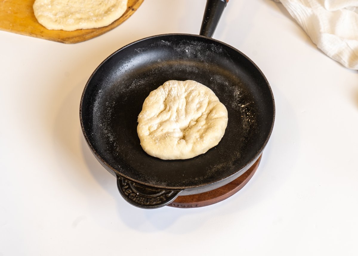 Cocinando el pan marroquí