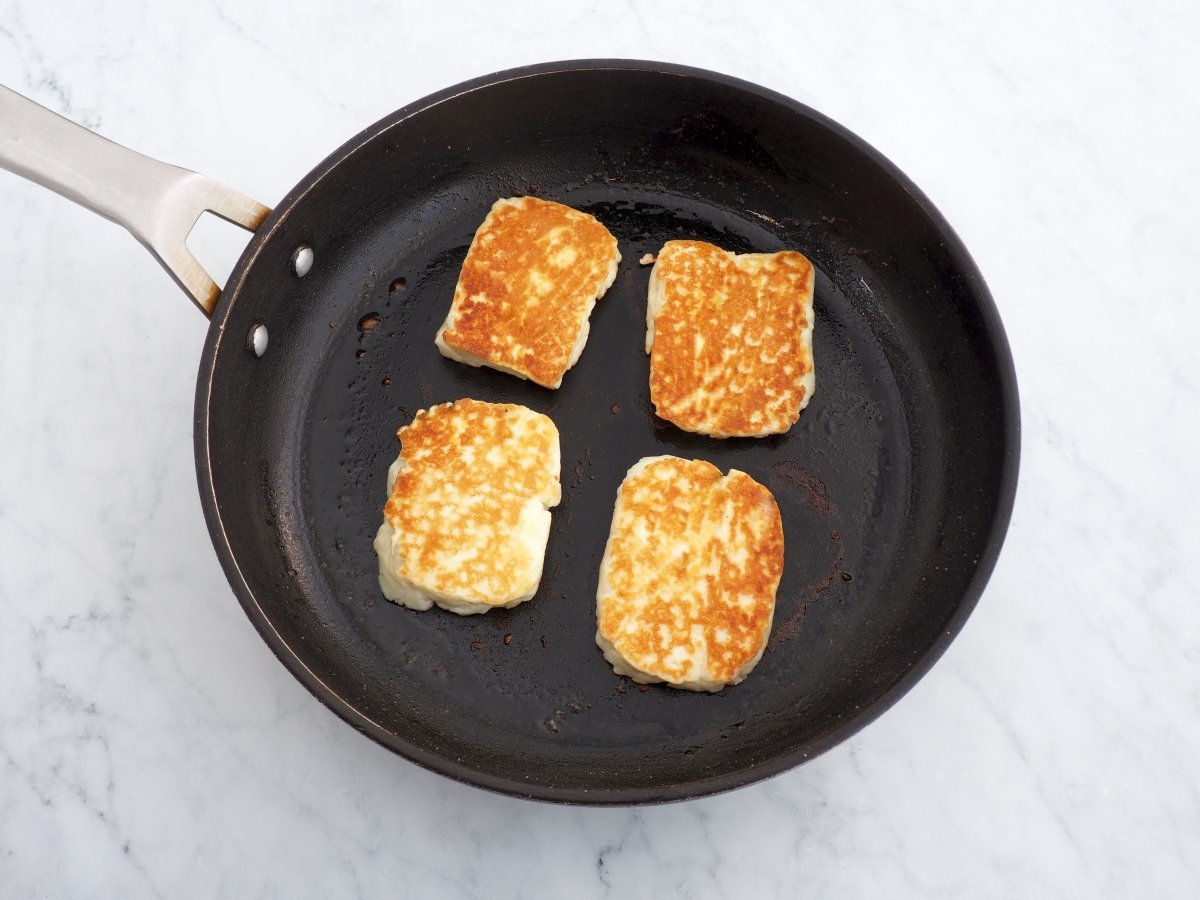 Cocinar el Halloumi por el otro lado