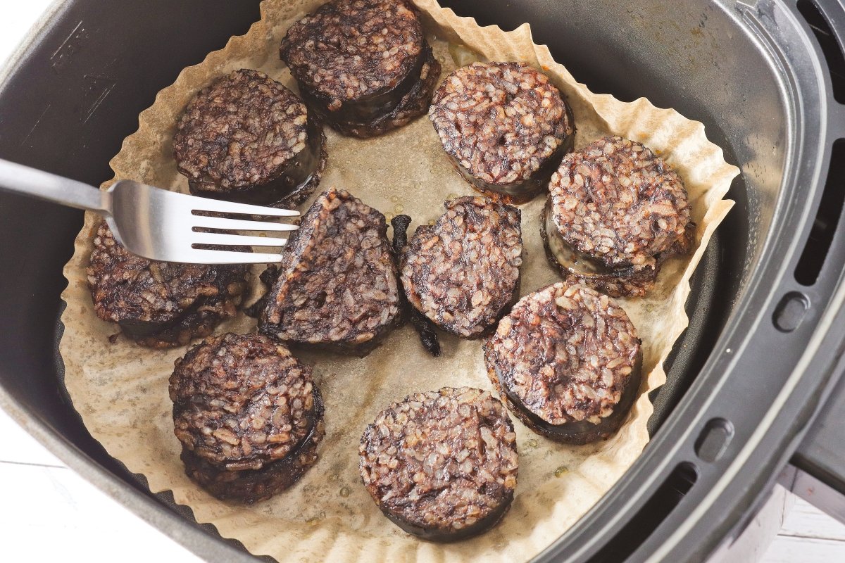 Cocinar la morcilla en la freidora de aire