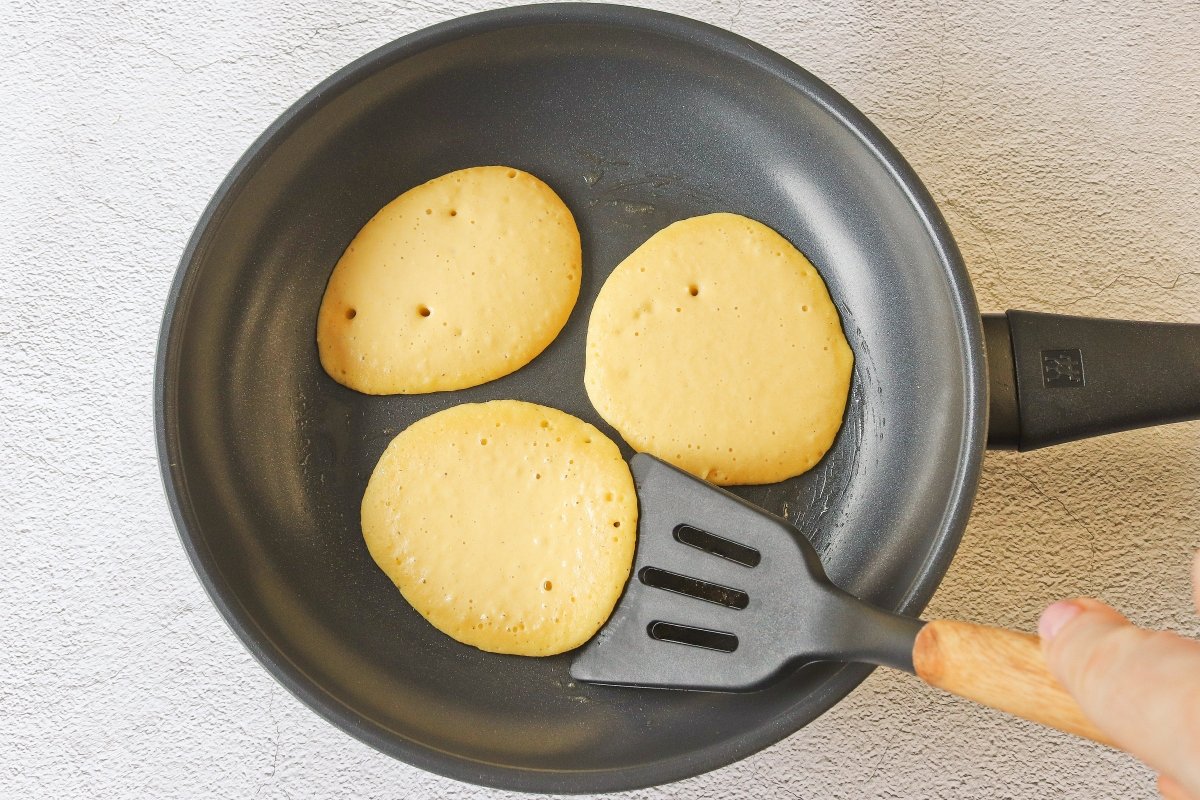 Cocinar las chorreadas por un lado