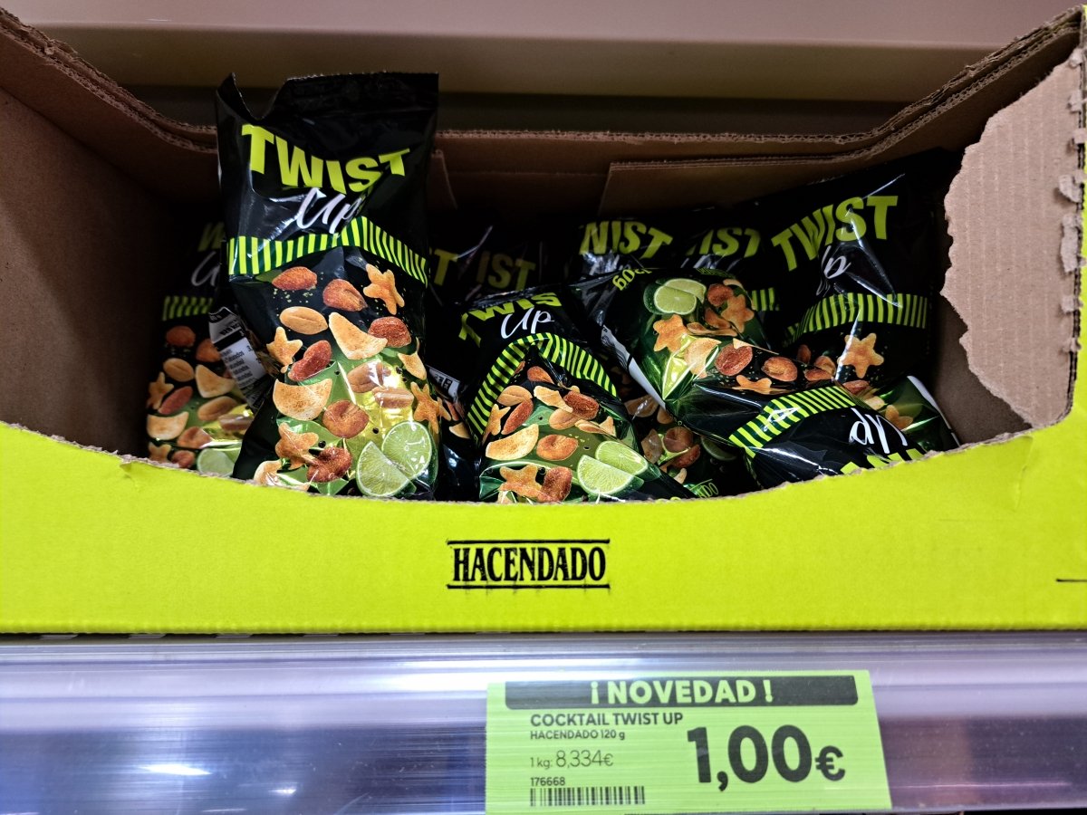 Cocktail frutos secos Twist Up Hacendado sabor lima y pimienta